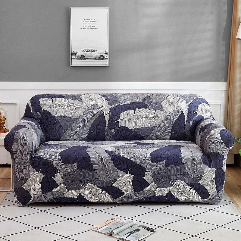 blue-gray-palm-leaf-sofa-couch-cover