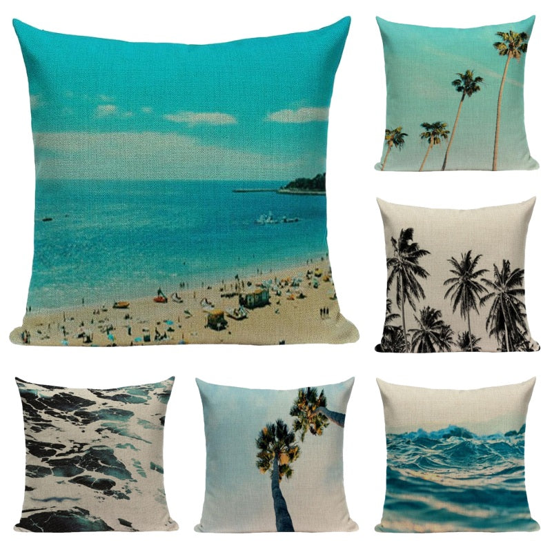 ocean-beach-print-pillow-cushion-cover