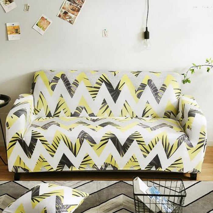 yellow-palm-zig-zag-sofa-couch-cover